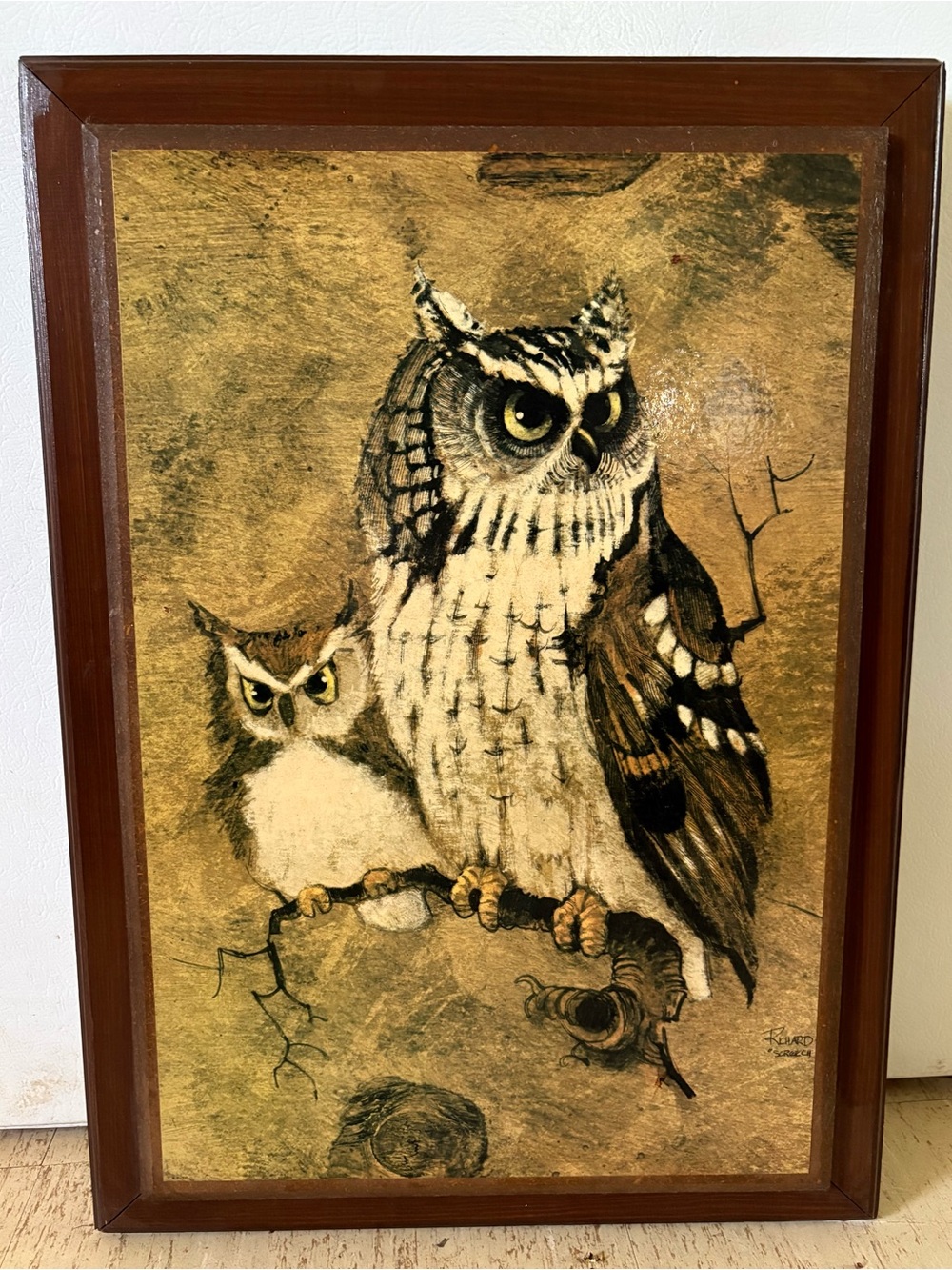 Vintage “Screech Owl” by Richard Hinger